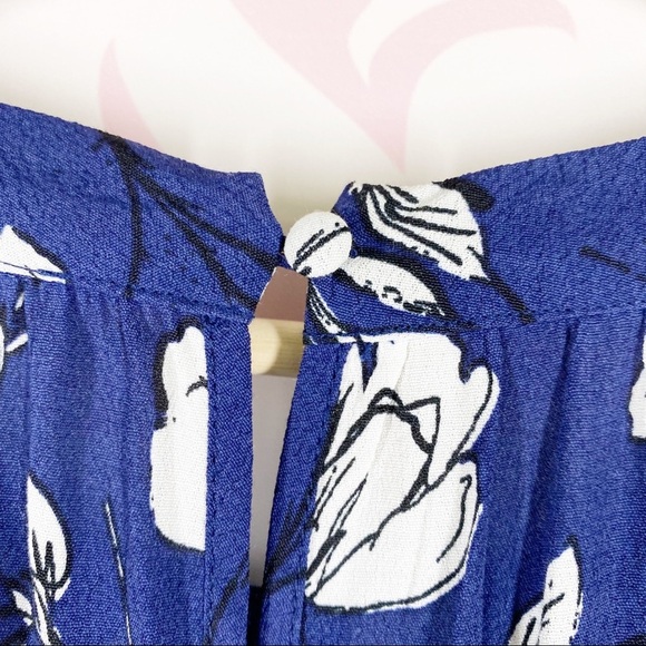 NEW Ripe Maternity Pippa Peasant Navy Floral Maxi Dress S - Picture 10 of 12